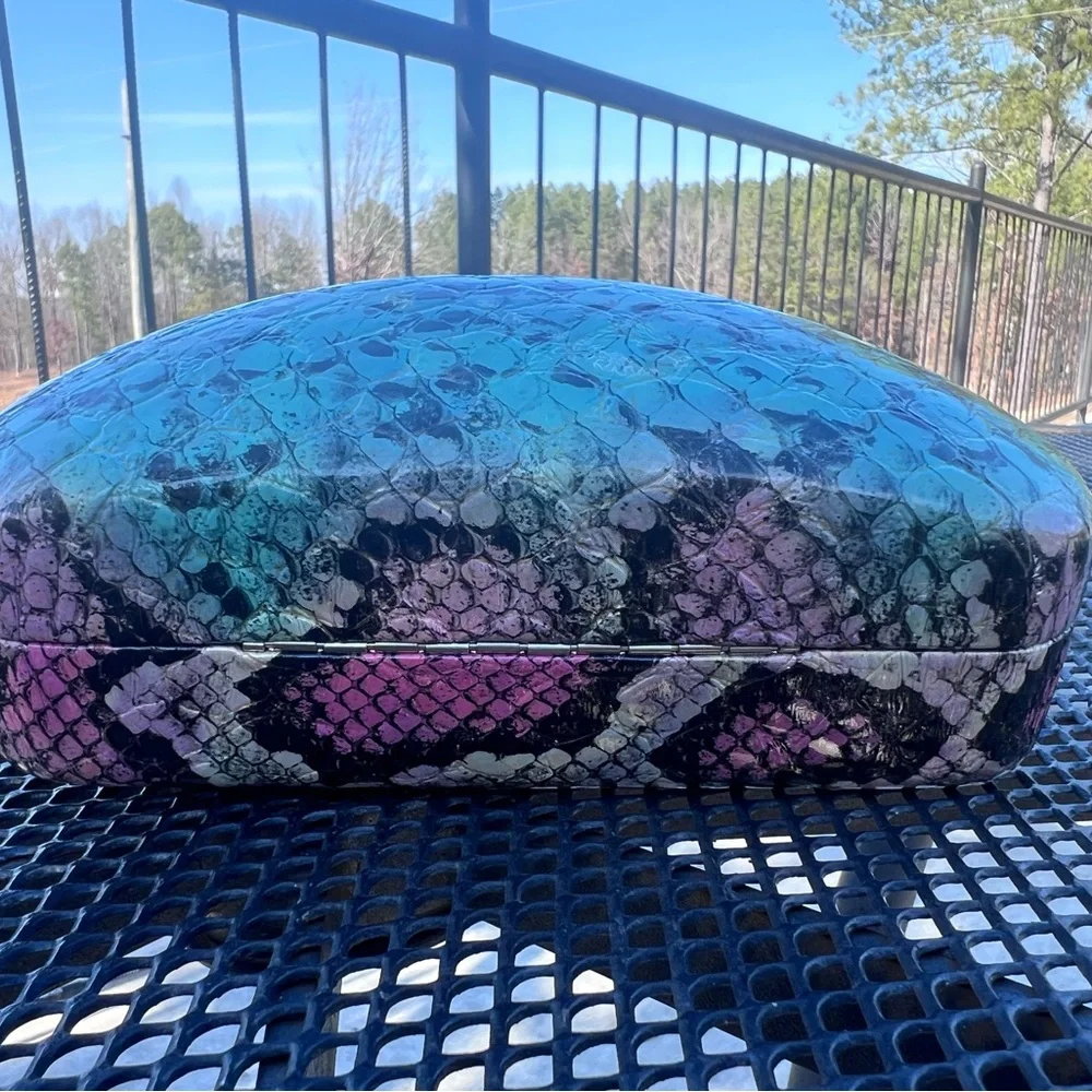 Multi colored sunglasses case